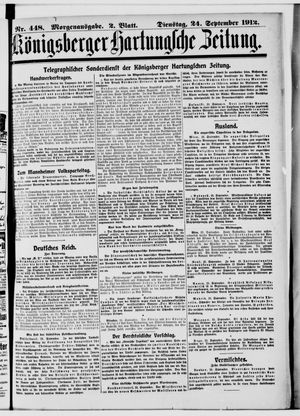 Königsberger Hartungsche Zeitung on Sep 24, 1912