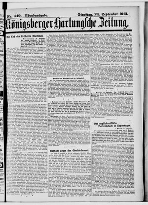 Königsberger Hartungsche Zeitung vom 24.09.1912