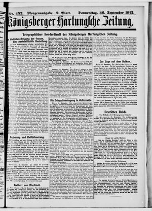 Königsberger Hartungsche Zeitung vom 26.09.1912