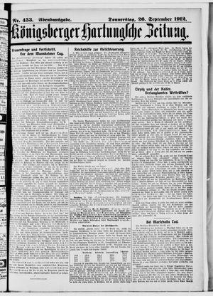 Königsberger Hartungsche Zeitung vom 26.09.1912