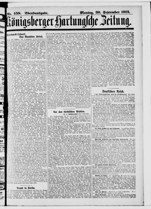 Königsberger Hartungsche Zeitung vom 30.09.1912