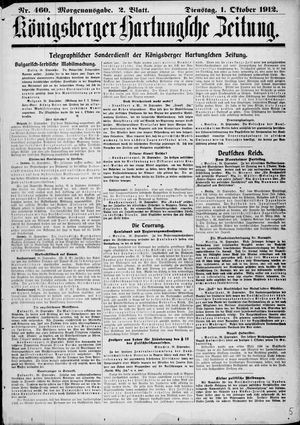 Königsberger Hartungsche Zeitung on Oct 1, 1912