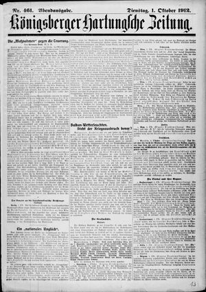 Königsberger Hartungsche Zeitung vom 01.10.1912