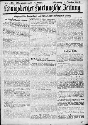 Königsberger Hartungsche Zeitung on Oct 2, 1912