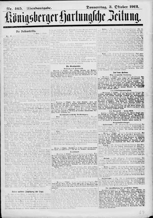 Königsberger Hartungsche Zeitung vom 03.10.1912