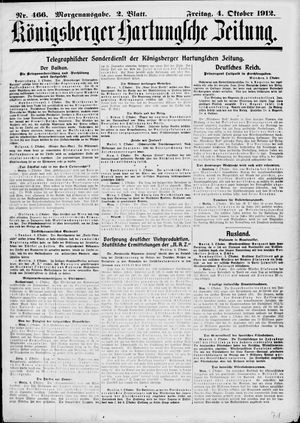 Königsberger Hartungsche Zeitung on Oct 4, 1912