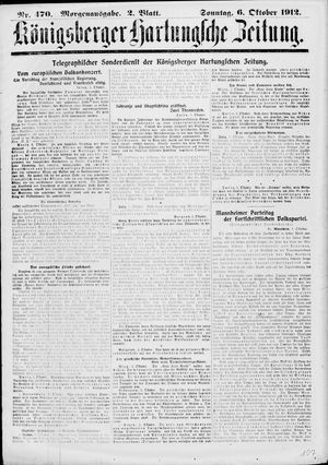 Königsberger Hartungsche Zeitung vom 06.10.1912