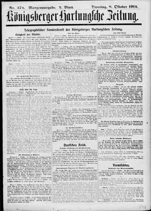 Königsberger Hartungsche Zeitung vom 08.10.1912