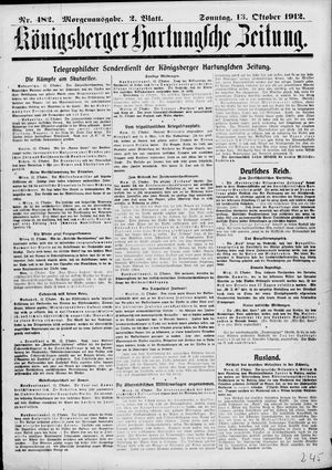 Königsberger Hartungsche Zeitung on Oct 13, 1912