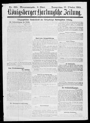 Königsberger Hartungsche Zeitung vom 17.10.1912