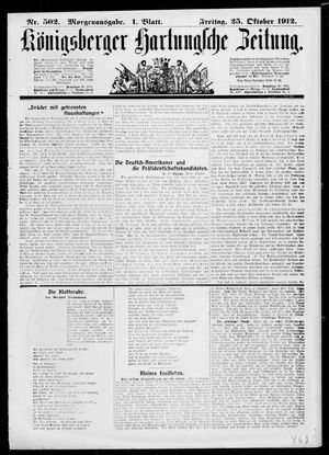 Königsberger Hartungsche Zeitung on Oct 25, 1912