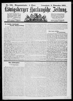Königsberger Hartungsche Zeitung vom 02.11.1912