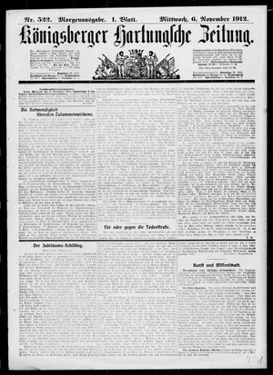 Königsberger Hartungsche Zeitung vom 06.11.1912