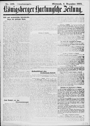 Königsberger Hartungsche Zeitung vom 04.12.1912