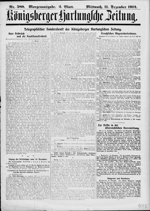 Königsberger Hartungsche Zeitung vom 11.12.1912