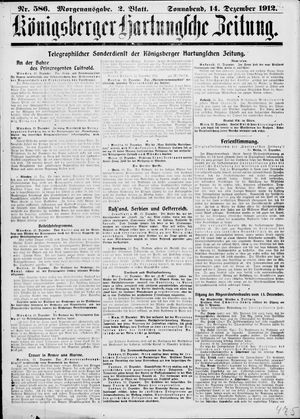 Königsberger Hartungsche Zeitung vom 14.12.1912