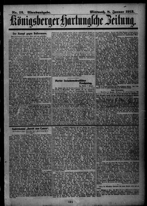 Königsberger Hartungsche Zeitung vom 08.01.1913
