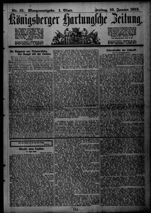 Königsberger Hartungsche Zeitung vom 10.01.1913