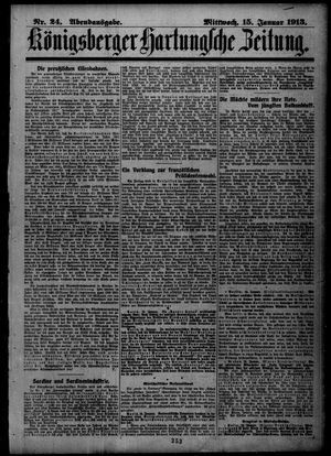 Königsberger Hartungsche Zeitung on Jan 15, 1913