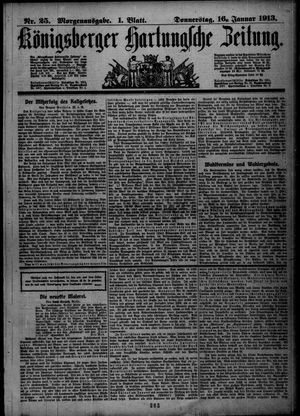 Königsberger Hartungsche Zeitung vom 16.01.1913