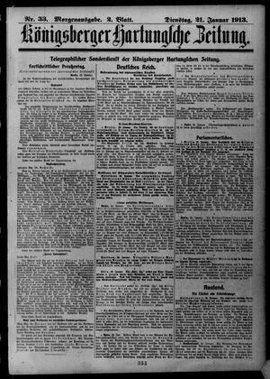 Königsberger Hartungsche Zeitung vom 21.01.1913