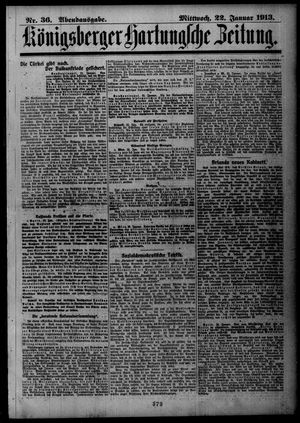 Königsberger Hartungsche Zeitung vom 22.01.1913
