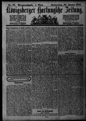 Königsberger Hartungsche Zeitung vom 23.01.1913