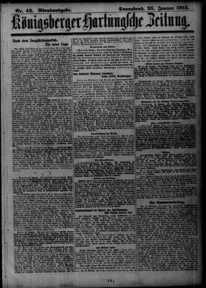 Königsberger Hartungsche Zeitung vom 25.01.1913