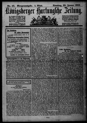 Königsberger Hartungsche Zeitung on Jan 28, 1913