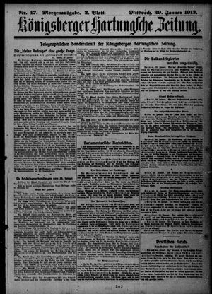 Königsberger Hartungsche Zeitung on Jan 29, 1913
