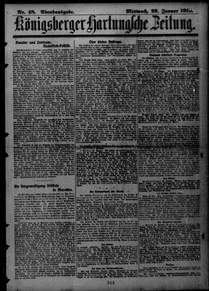 Königsberger Hartungsche Zeitung vom 29.01.1913