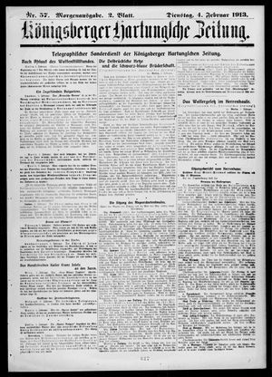 Königsberger Hartungsche Zeitung on Feb 4, 1913