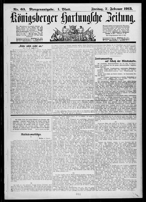 Königsberger Hartungsche Zeitung on Feb 7, 1913