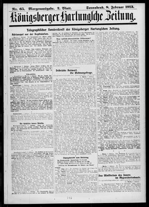 Königsberger Hartungsche Zeitung on Feb 8, 1913