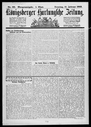 Königsberger Hartungsche Zeitung on Feb 11, 1913