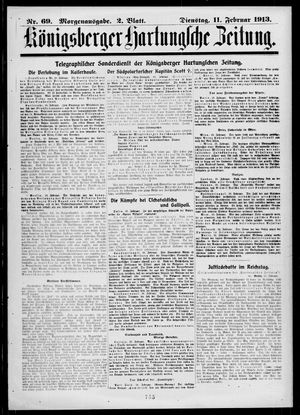 Königsberger Hartungsche Zeitung on Feb 11, 1913