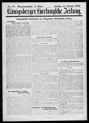 Königsberger Hartungsche Zeitung vom 14.02.1913