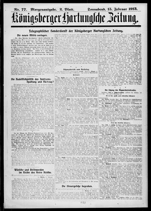 Königsberger Hartungsche Zeitung vom 15.02.1913