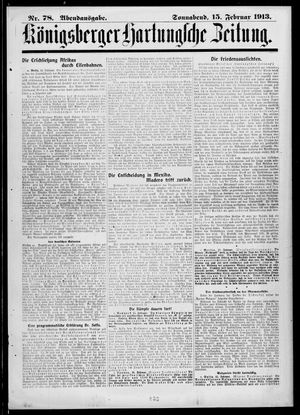 Königsberger Hartungsche Zeitung on Feb 15, 1913