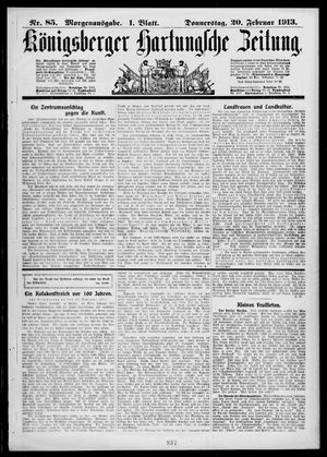 Königsberger Hartungsche Zeitung vom 20.02.1913