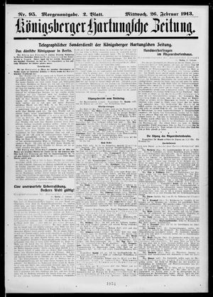 Königsberger Hartungsche Zeitung on Feb 26, 1913