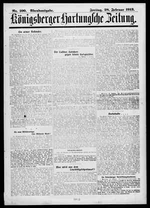 Königsberger Hartungsche Zeitung on Feb 28, 1913
