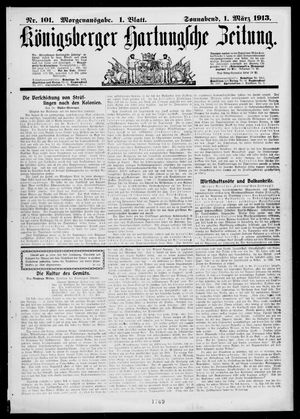 Königsberger Hartungsche Zeitung vom 01.03.1913