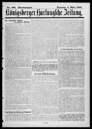 Königsberger Hartungsche Zeitung on Mar 4, 1913