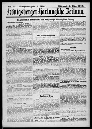 Königsberger Hartungsche Zeitung on Mar 5, 1913