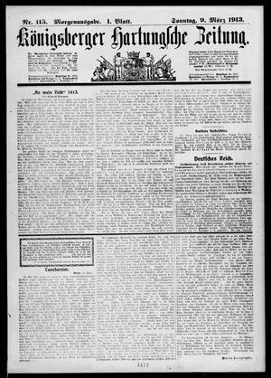 Königsberger Hartungsche Zeitung vom 09.03.1913