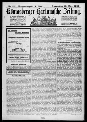 Königsberger Hartungsche Zeitung vom 13.03.1913