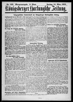 Königsberger Hartungsche Zeitung vom 14.03.1913