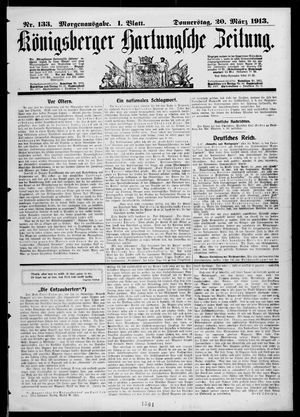 Königsberger Hartungsche Zeitung on Mar 20, 1913