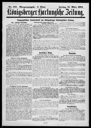 Königsberger Hartungsche Zeitung vom 21.03.1913